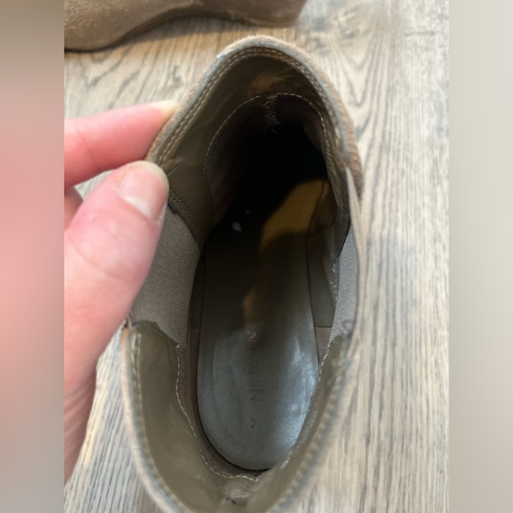 Nine West gray/taupe wedge bootie - Picture 3 of 5
